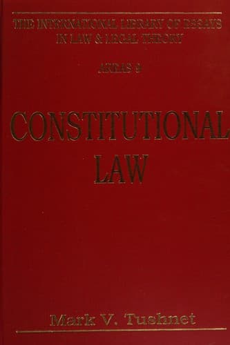 Tapa de Constitutional law