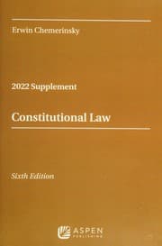 Tapa de Constitutional Law 2022 Supplement