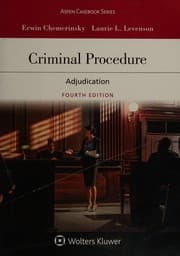 Tapa de Criminal Procedure - Adjudication