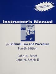 Tapa de Instructor's Manual for Criminal Law and Procedure