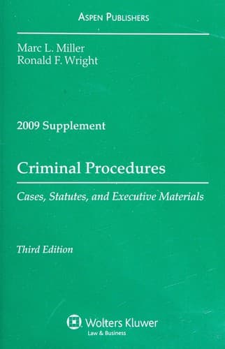 Tapa de Criminal Procedures: Cases, Statutes, and Executive Materials