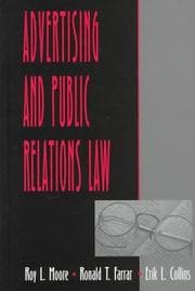 Tapa de Advertising and public relations law