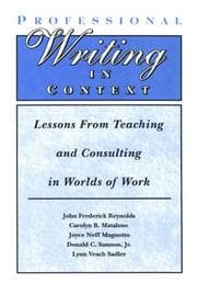 Tapa de Professional writing in context