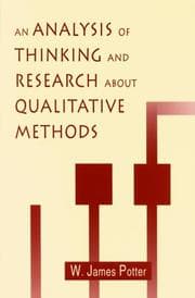 Tapa de An analysis of thinking and research about qualitative methods