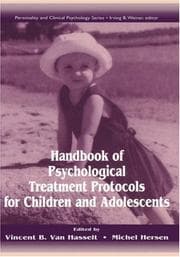 Tapa de Handbook of psychological treatment protocols for children and adolescents