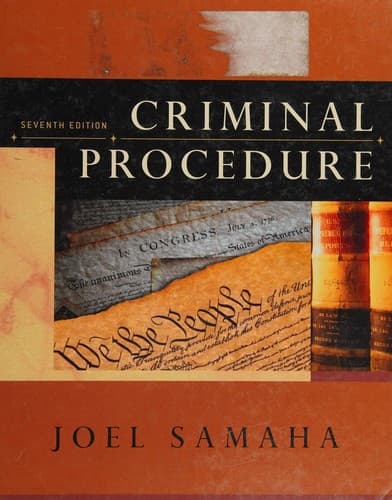 Tapa de Criminal procedure