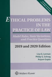 Tapa de Ethical Problems in the Practice of Law