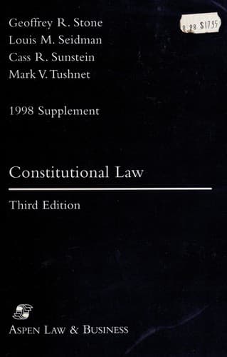 Tapa de Constitutional law