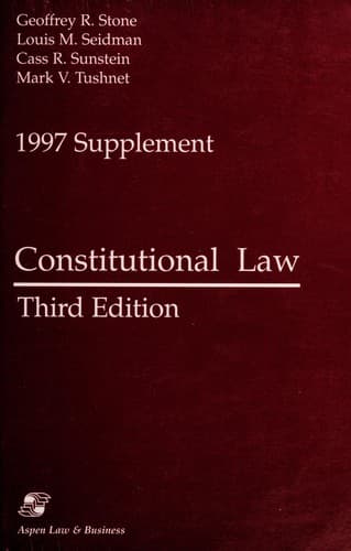 Tapa de Constitutional Law