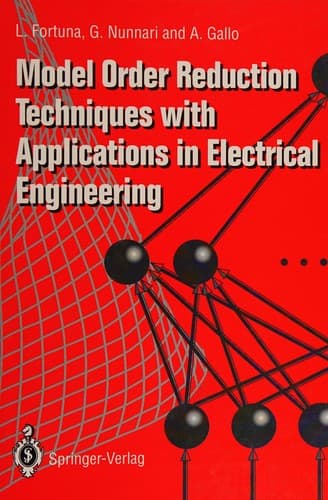 Tapa de Model order reduction techniques with applications in electrical engineering