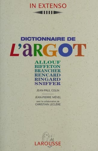 Tapa de Dictionnaire de l'argot