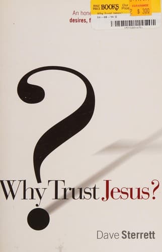 Tapa de Why trust Jesus?