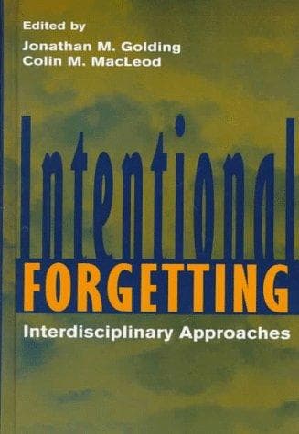 Tapa de Intentional forgetting