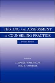Tapa de Testing and assessment in counseling practice