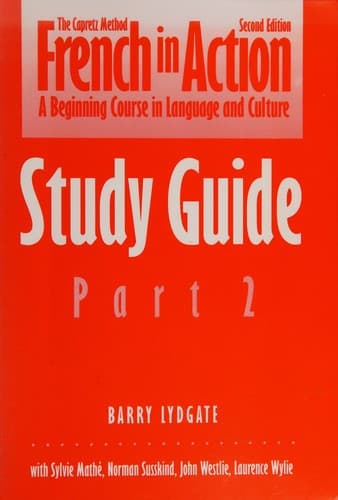 Tapa de French in Action study guide part 2