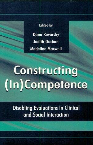 Tapa de Constructing (in)competence