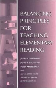 Tapa de Balancing principles for teaching elementary reading