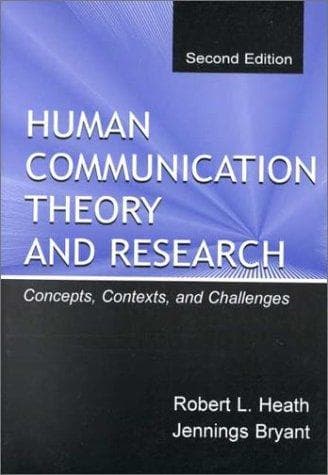 Tapa de Human communication theory and research
