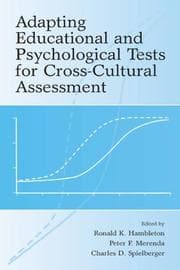 Tapa de Adapting educational and psychological tests for cross-cultural assessment