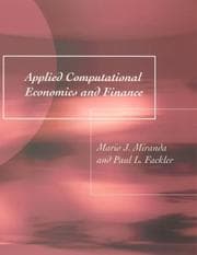 Tapa de Applied computational economics and finance