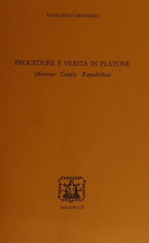 Tapa de Procedure e verità in Platone