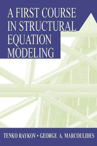 Tapa de First Course in Structural Equation Modeling