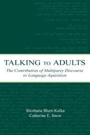 Tapa de Talking to adults
