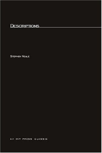 Tapa de Descriptions (Bradford Books)
