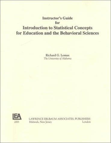 Tapa de Introduction to Statistical Concepts for Education and the Behavioral Sciences