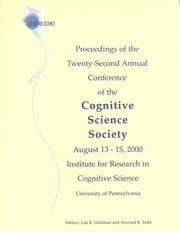 Tapa de Proceedings of the Twenty-Second Annual Conference of the Cognitive Science Society