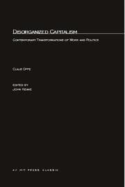 Tapa de Disorganized capitalism