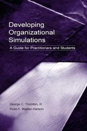 Tapa de Developing Organizational Simulations