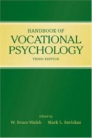 Tapa de Handbook of vocational psychology