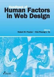Tapa de Handbook of human factors in Web design