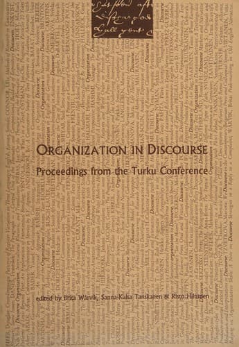 Tapa de Organization in discourse