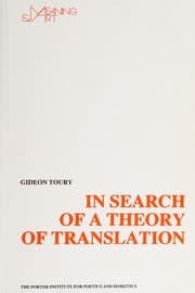 Tapa de In search of a theory of translation