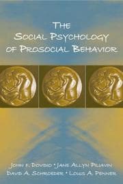 Tapa de The social psychology of prosocial behavior