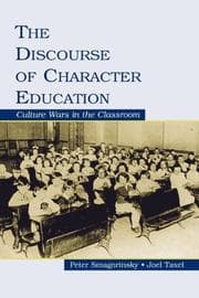 Tapa de The discourse of character education