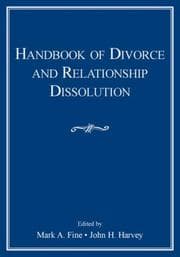 Tapa de Handbook of divorce and relationship dissolution