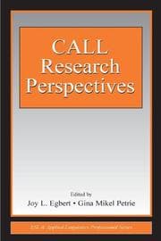 Tapa de CALL research perspectives
