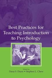 Tapa de Best practices for teaching introduction to psychology