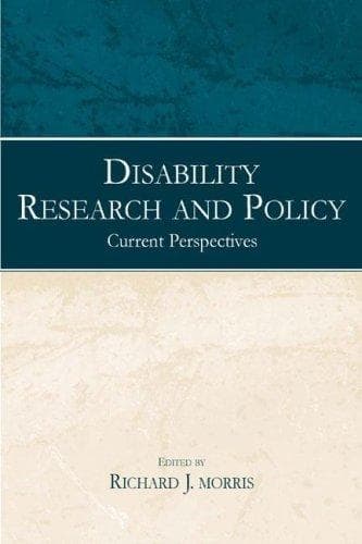 Tapa de Disability research and policy
