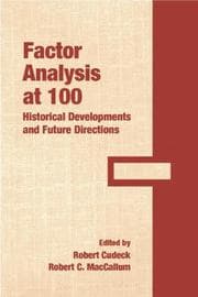 Tapa de Factor analysis at 100