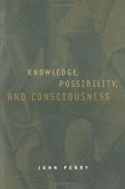 Tapa de Knowledge, Possibility, and Consciousness (Jean Nicod Lectures)