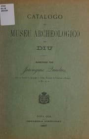 Tapa de Catalogo do Museu Archeologico de Diu