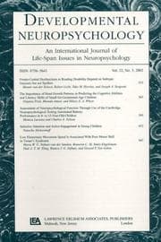 Tapa de The Neuropsychology of Developmental Dyslexia