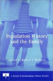 Tapa de Population History and the Family