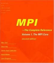 Tapa de Mpi - The Complete Reference