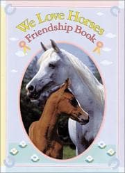Tapa de We Love Horses Friendship Book