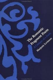 Tapa de The Romantic fragment poem